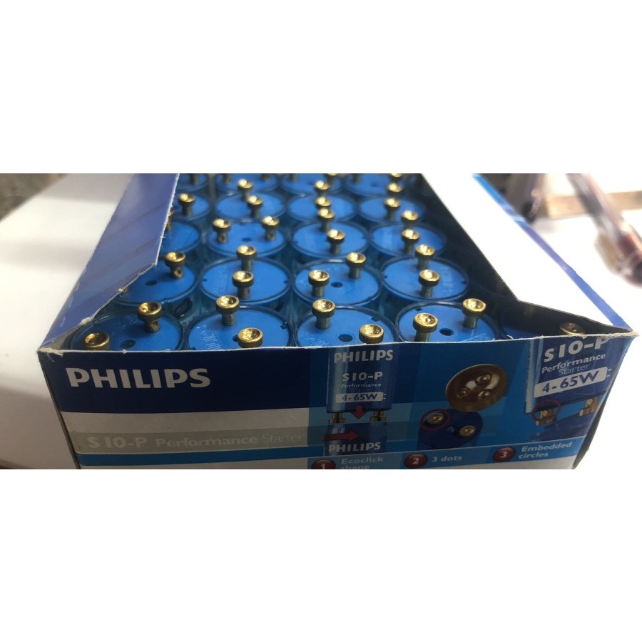 stater lampu TL philips trafo lampu balast lampu neon philips s2 s10 stater lampu 18w 36w 40watt
