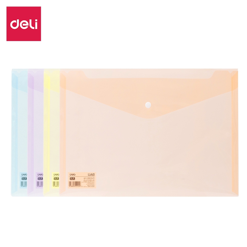 

Deli File Bag / Map Plastik Kancing / Tas Map Plastik A4 Anti Air F766