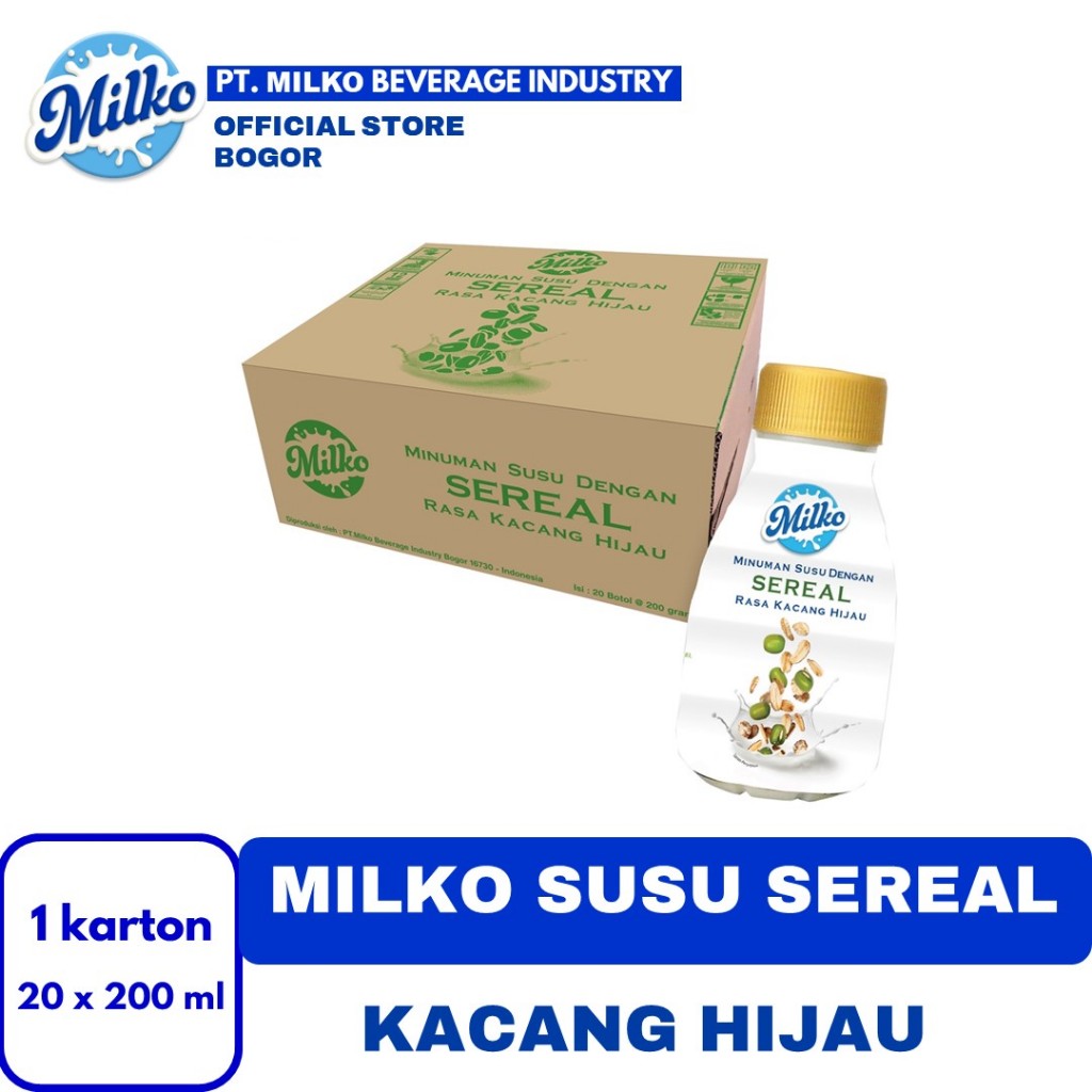 

MILKO SUSU SEREAL KACANG HIJAU 20 x 200 ml (karton)