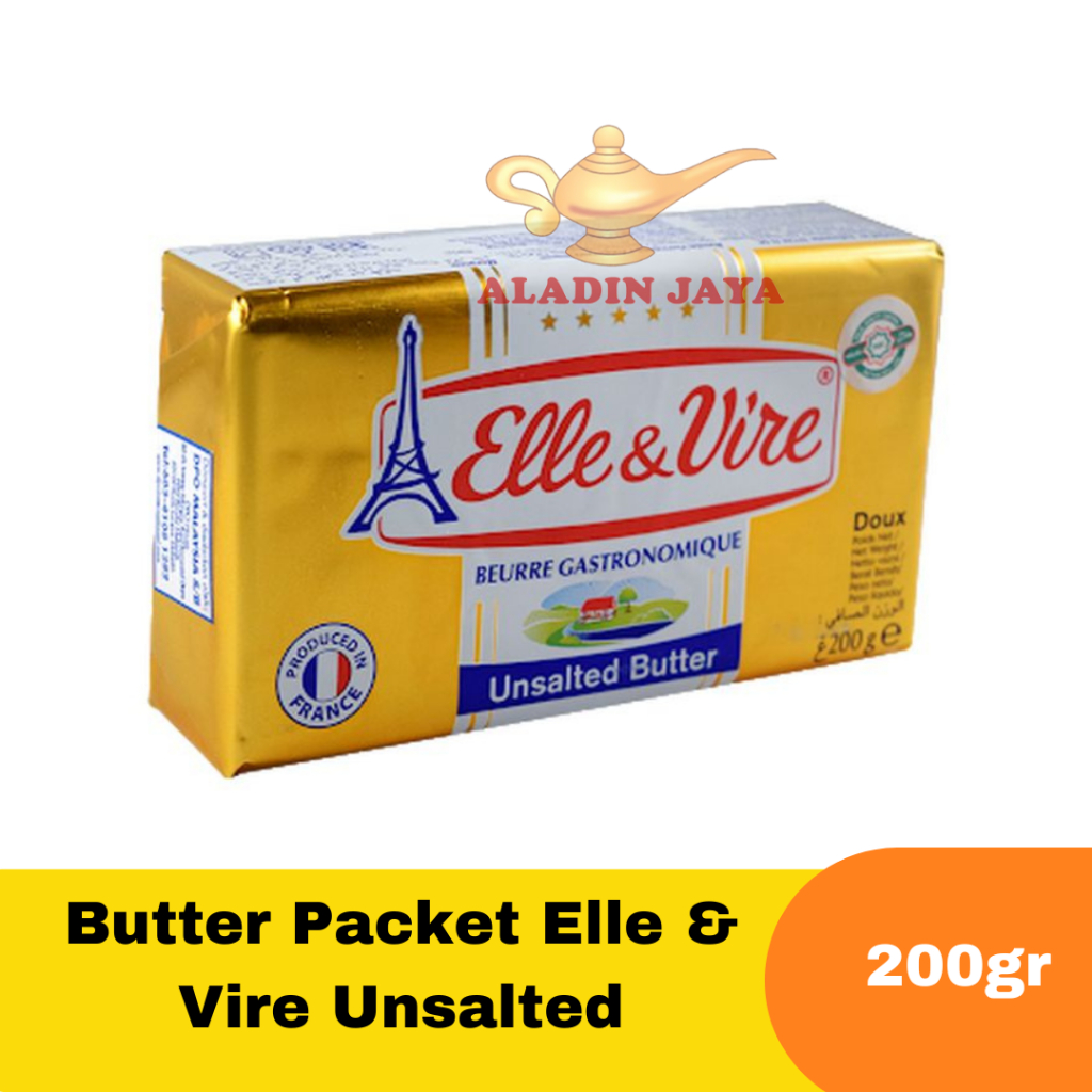 

Butter Packet Elle & Vire Unsalted 200gr