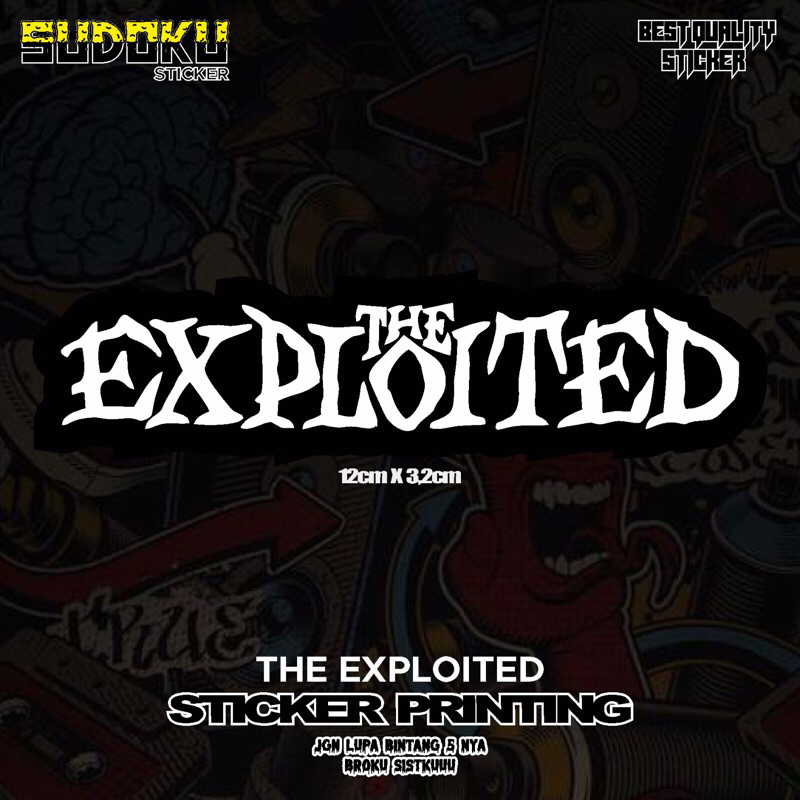 

STICKER STIKER PRINTING THE EXPLOITED VIRAL