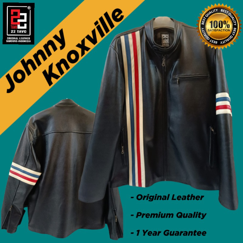 Jaket kulit model cafe racer ( Johnny Knoxville Jackass )