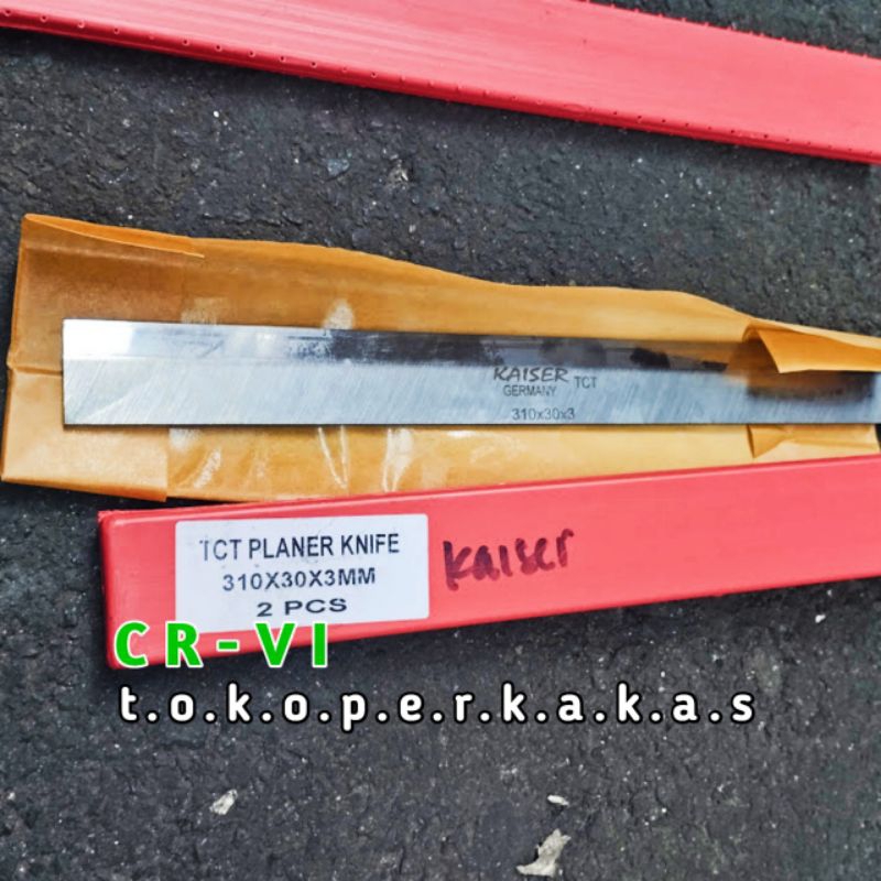TCT Planer Knife Pisau Serut Planer 310 × 30 × 3 Mm Kaiser Germany