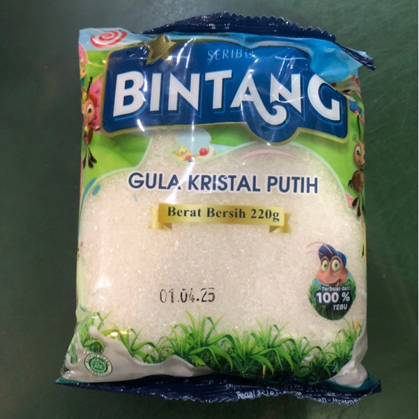 

[ECER] gula SERIBU BINTANG kemasan 220 gram gula bintang