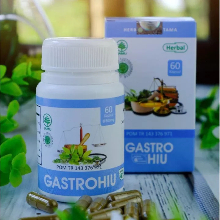 

Gastro Hiu Ori Obat Maag Asam Lambung Gerd Kronis Pencernaan Kembung Mual Kapsul Herbal Indo Utama