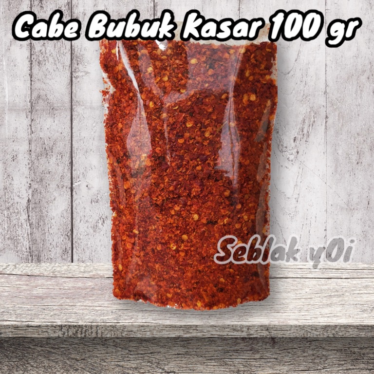 

Lihat Disini Cabe Bubuk Kasar 1 gram super pedas jeletot