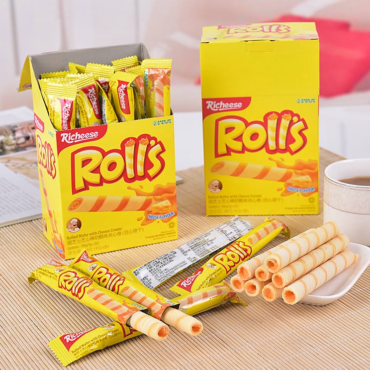 

Belanja kuat RICHEESE NABATI ROLLS 2x6gr PER BOX 2 PCS WAFER RICHEESE NABATI ROLLS SG