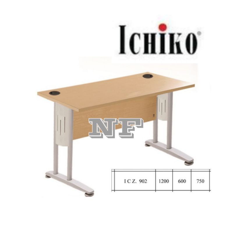 MEJA KANTOR ICHIKO OZZ-DESK ICZ-902 1/2 MEJA + LACI BIRO KAKI OZZ MEJA KERJA