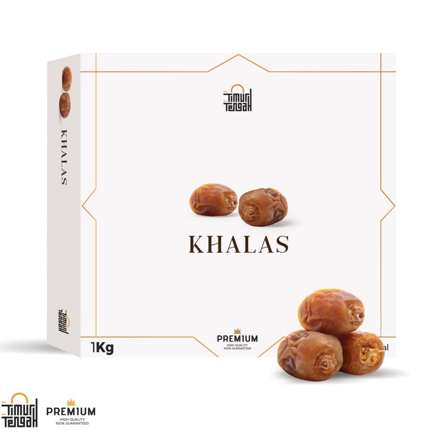 

Penawaran Spesial Timur Tengah Kurma Khalas 1Kg Premium Original High Quality