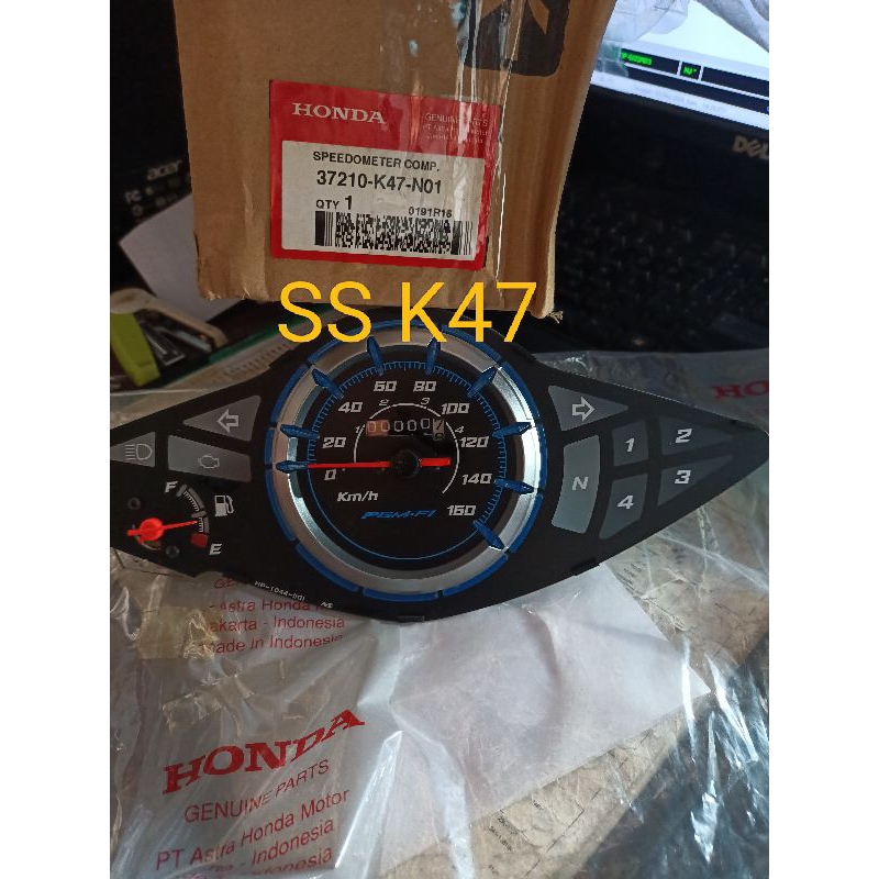 speedometer spido monitor lcd layar mesin spido km new blade new 125 fi injeksi ori 37210 k47 n01