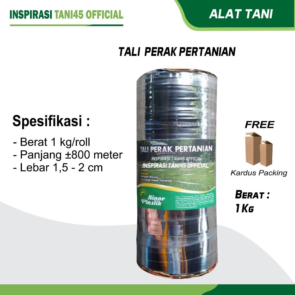 Tali Perak Sawah Tali pengusir burung sawah Tali Perak Murah Mentari Plastik Berat 1 kg