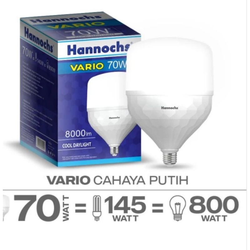 Lampu Hannochs Vario 70W LED jumbo lampu besar 70 Watt capsule hanochs SNI wat besar