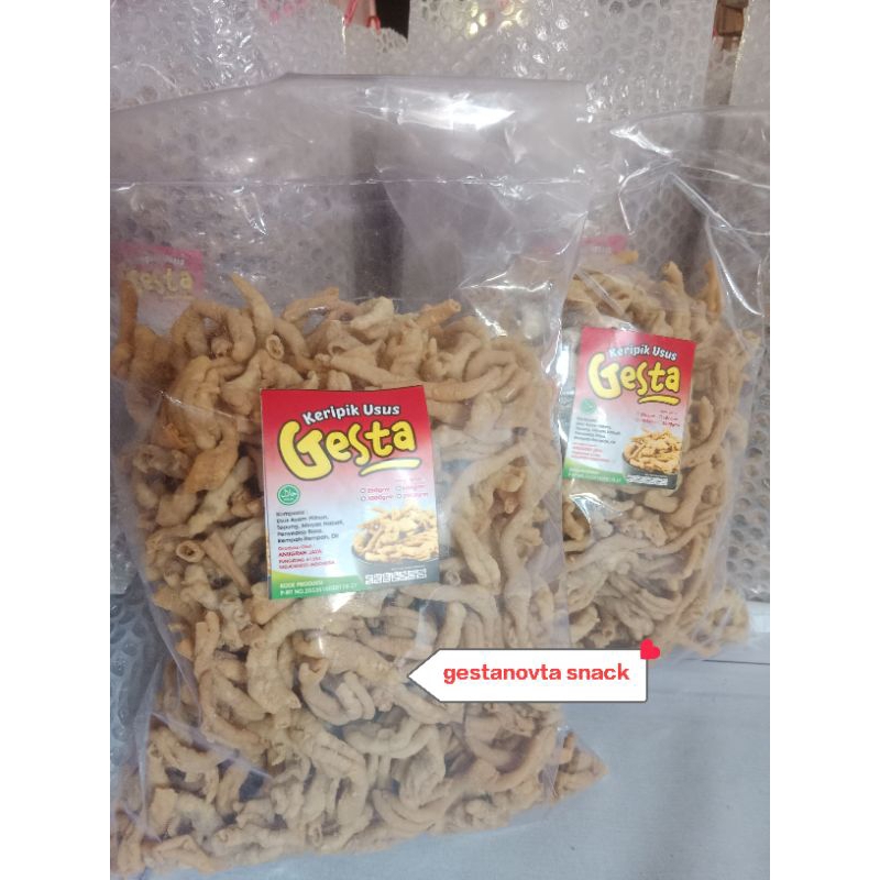 

2Xbtygneal Sakha Snack ) 1Kg Keripik Usus Free Bublewrap & Kardus