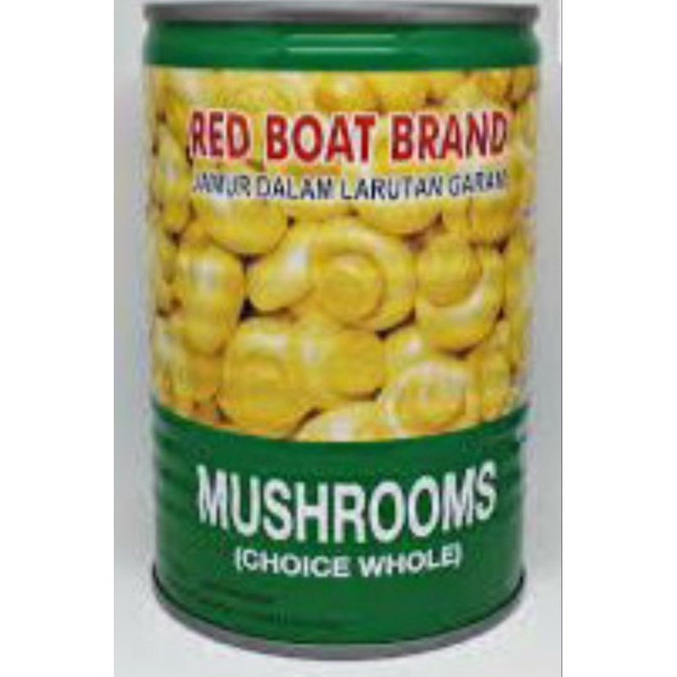 

Extra deals Red Boat Brand Whole Champignon Mushroom 425gram Jamur Kancing Utuh Kalengan