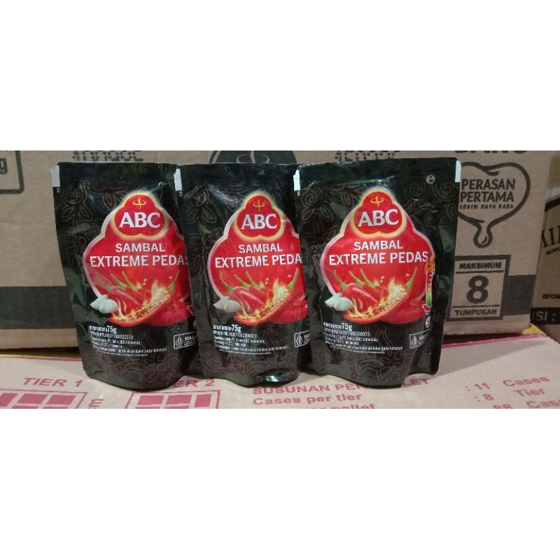 

ABC SAMBAL EXTREME PEDAS 75g ISI 3PCS