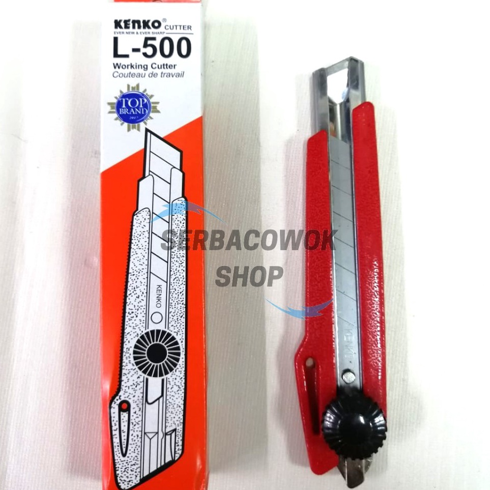 

Super Trending Pisau Cutter KENKO L 5 Besar Murah Tajam Cutting Knife Piso Kertas Kardus Termurah Berkualitas