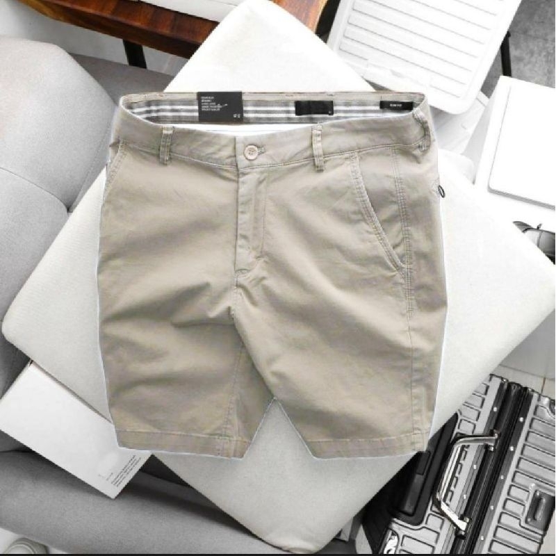 Celana chino pendek pria dewasa bahan melar / celana pendek pria size 27-33
