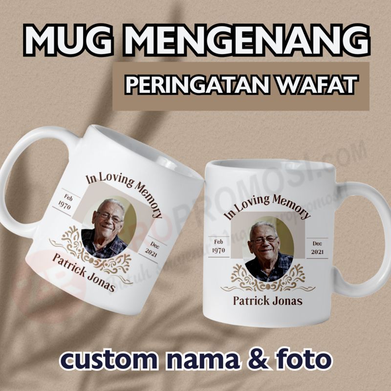 Souvenir Mug Mengenang 40 - 100 - 1000 hari yasinan tahlilan