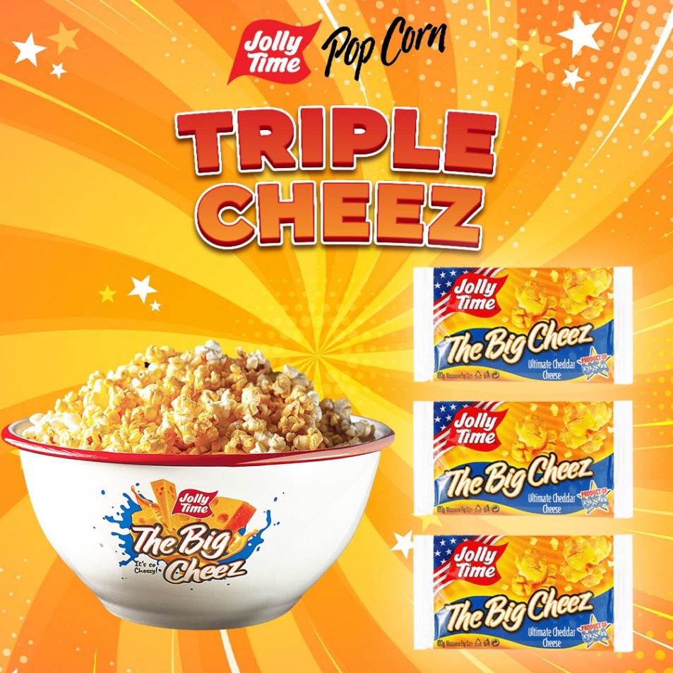 

Harga Promo Jolly Time Paket Triple Cheez 3TBC Mircowave Popcorn Live