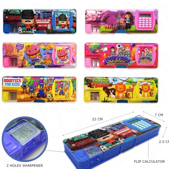 

Model Keren Tempat Pensil Magnet Karakter Kalkulator Kotak Pensil CC7816