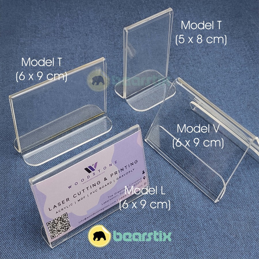 

[10 PCS] Akrilik Price Tag - Acrylic Label Nama / Harga - Akrilik Kios / Bakery / Pameran