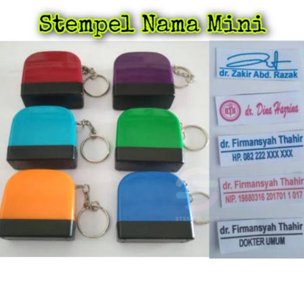 

Lebih Trend Stempel Nama Cap Dokter Bidan Perawat Apoteker Jabatan HP Free Custom Desain Bebas Flash Mini 1x3mm