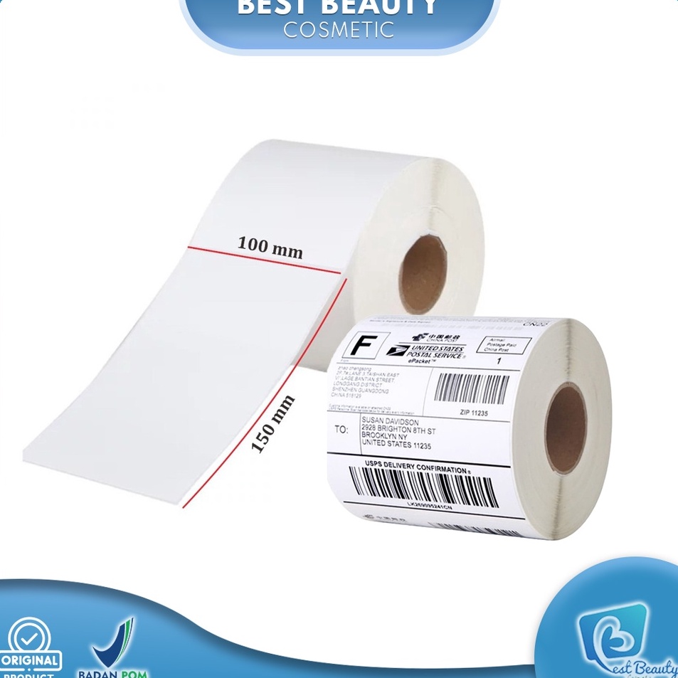 

Spesial Bulan Ini BB Kertas Thermal 1x15 mm Label thermal barcode Roll A6