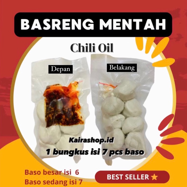 

Extra deals BASRENG MENTAH CHILI OIL VACUM