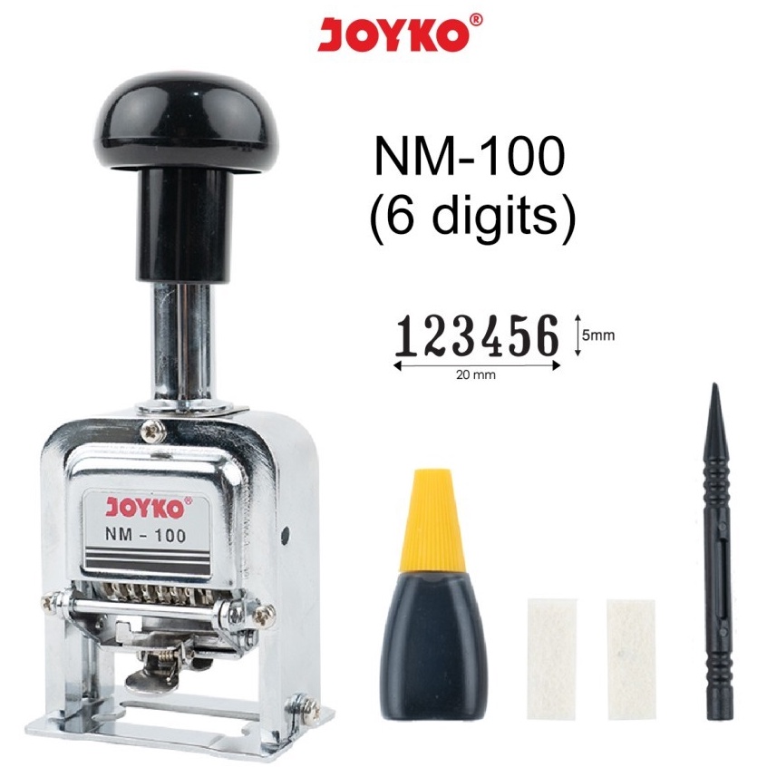 

Hadir Termurah JOYKO Numerator 6digitAutomatic Number MachineStempel Angka Otomatis JOYKO