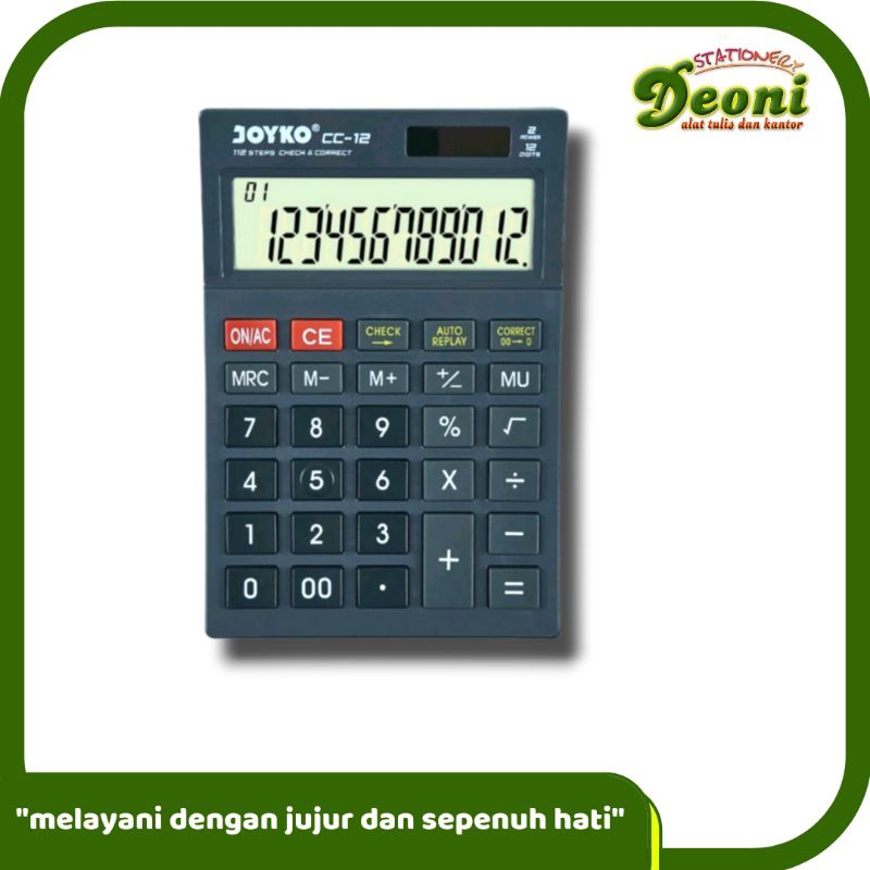 Joyko Calculator Kalkulator CC-12 12digit