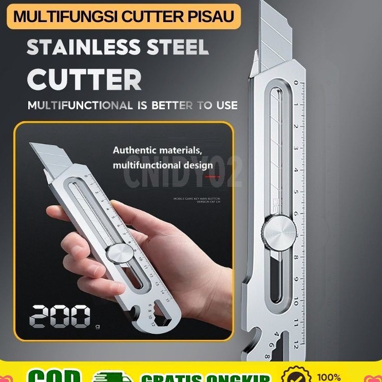 

Hot Sale COD18mm Cutter Ukuran Besar 18mm Cutter Multifungsi Stainless Steel