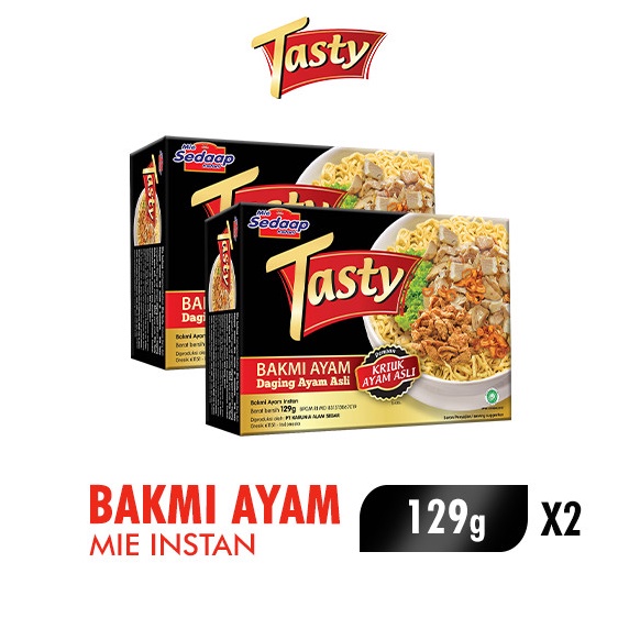 

Pesan Saja Sedaap Tasty Mie Instan Bakmi Ayam Bag 129 gr x2