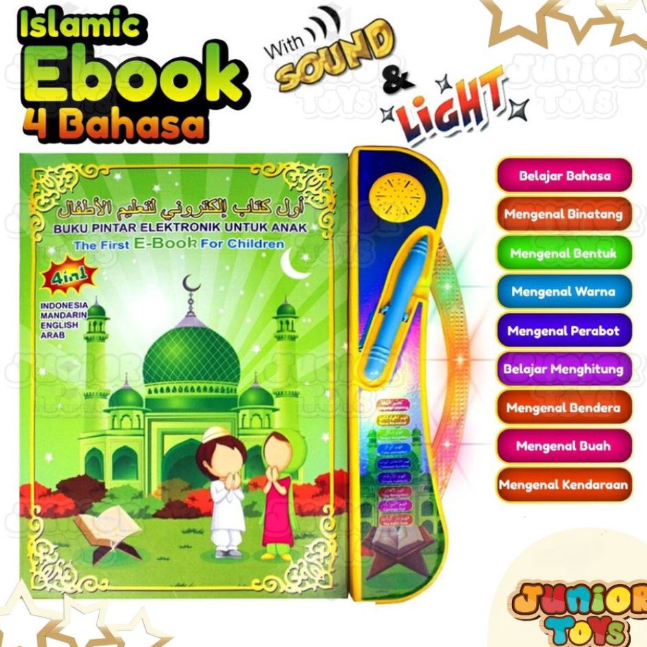 QoJ EBOOK Ipad Playpad Apple Quran Mainan Anak Buku Pintar Belajar Membaca Quran Muslim Islam 4 Baha