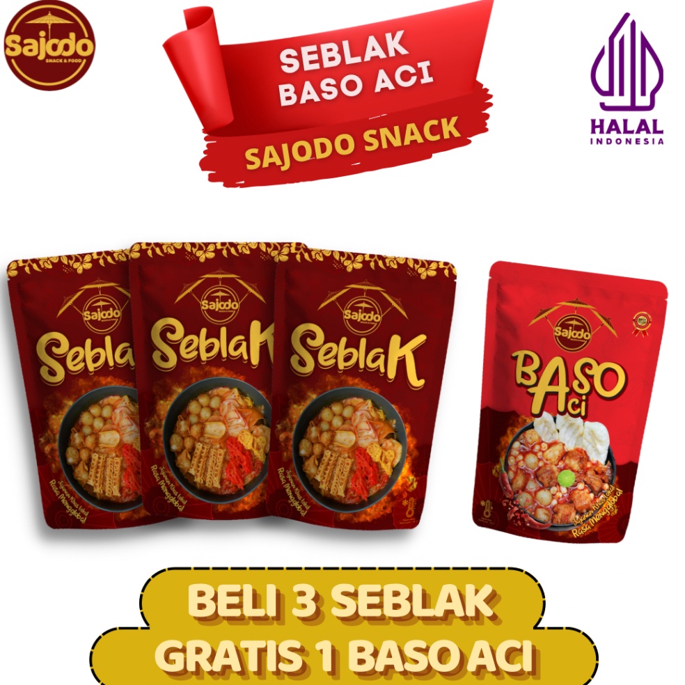 

Dijual kakak SAJODO BELI 3 SEBLAK INSTANT 195 Gram FREE 1 BASO ACI 195 Gram