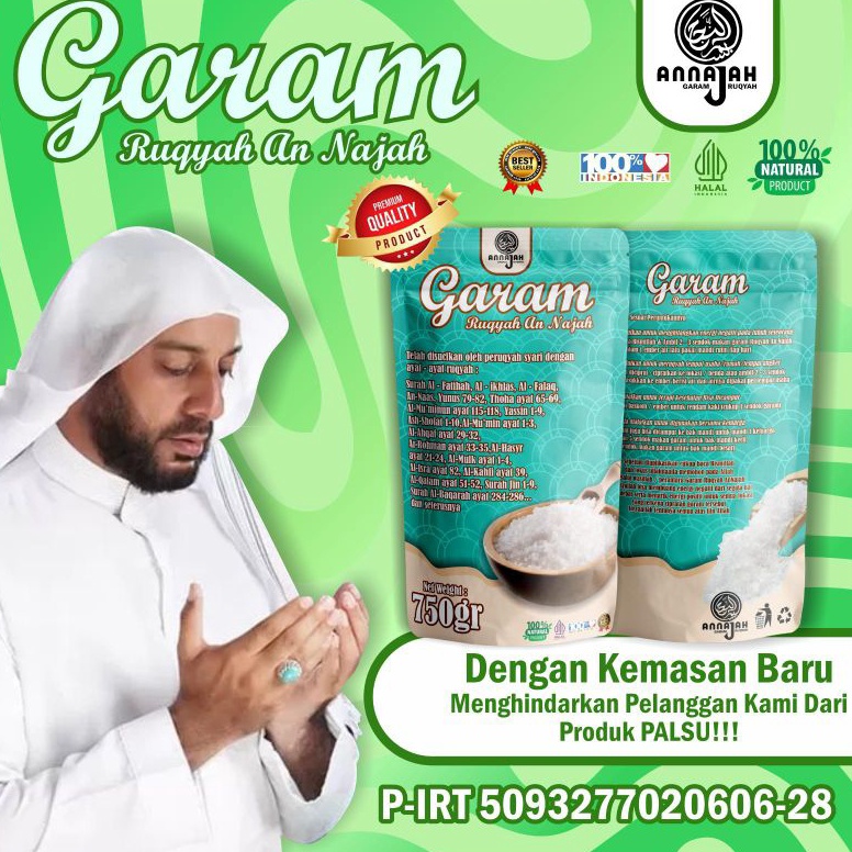 

Promo Sekarang Garam Ruqyah Annajah Menetralisir Energi Negatif Penglaris Usaha Membuang Aura Negatif