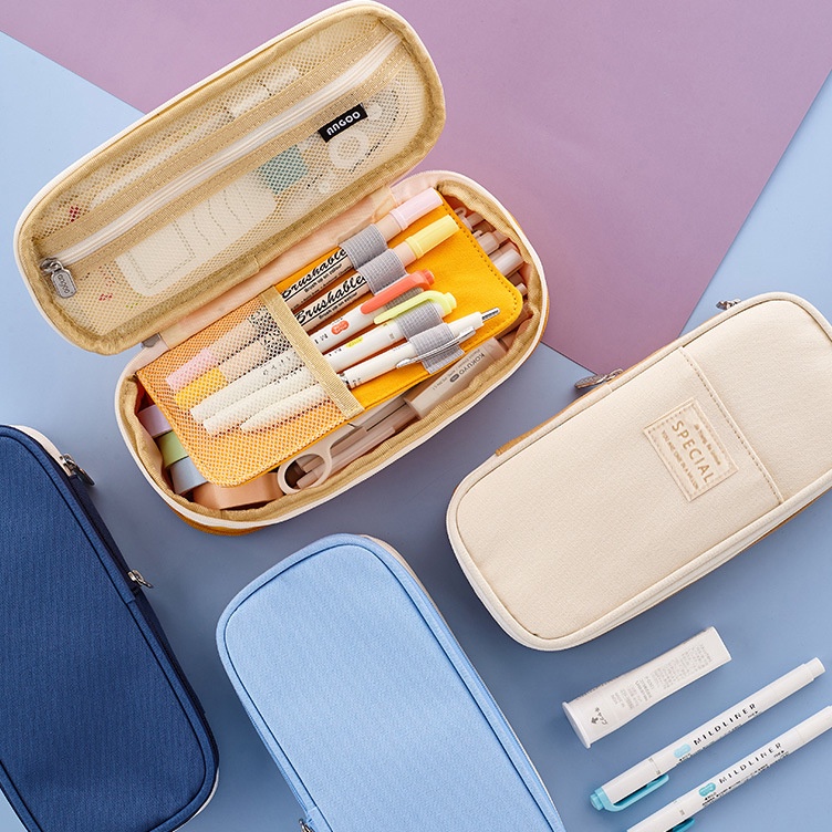 

Kirim Cepat Tempat Pensil Anak Kotak Pensil Large Capacity Aesthetic Tempat Pensil Office Student Stationery Kotak Alat Tulis Kanvas Ritsleting Ganda Yang Dapat 2 Layers Pencil Case Pen Bag Tas pensil Kantong pen
