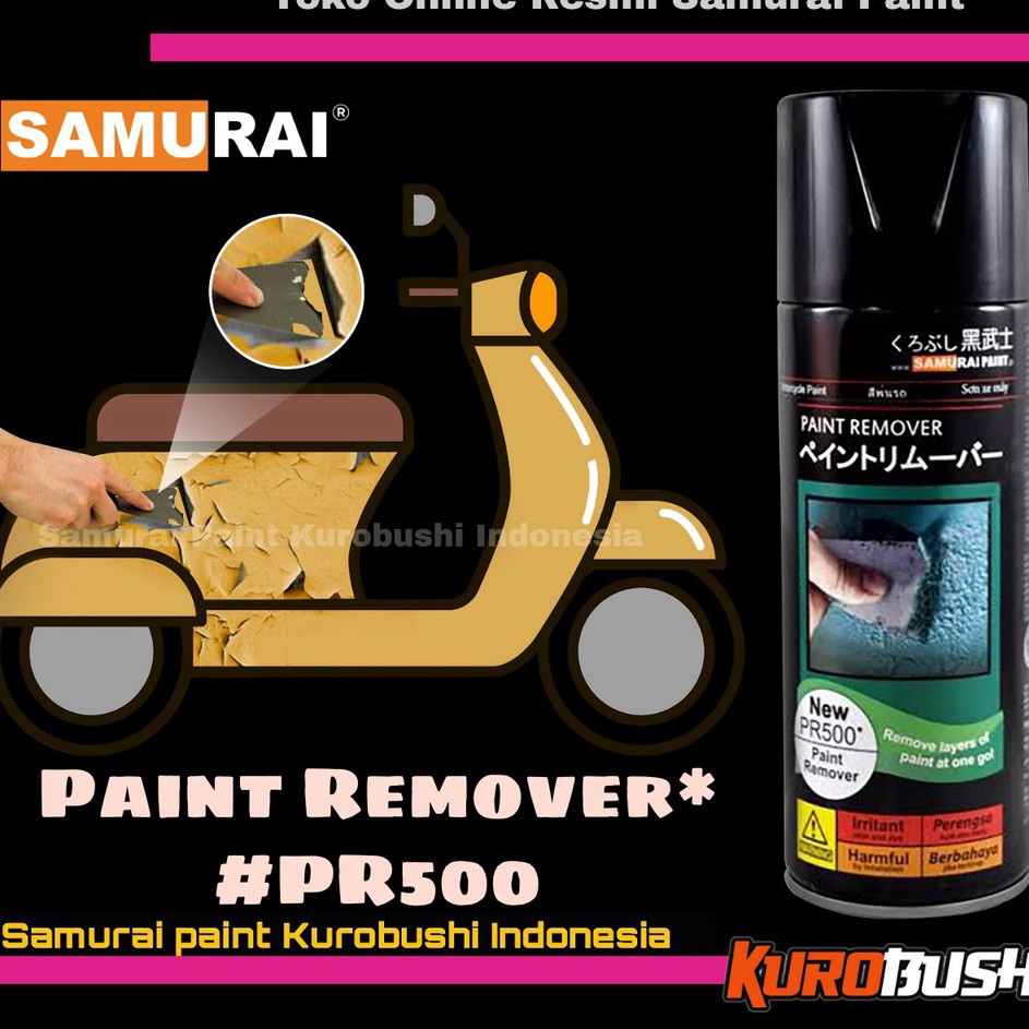 

Kejar Sekarang Samurai Paint PR5 Paint Remover 3ML Cairan Pengelupas cat remofer samurai