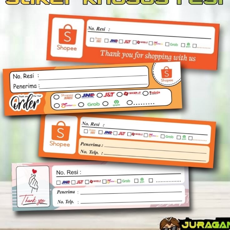 

Serba Mutu 1 pcs stiker pengiriman resistiker resistiker label