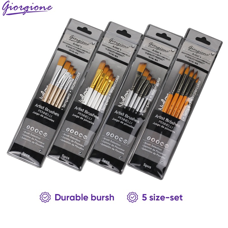 

Paket Hebat Giorgione Paint Brush Set Kuas Lukis 5pcs