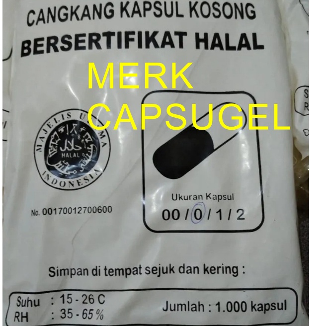 

Terlaku cangkang kapsul capsugel kapsulindo cangkang kosong size nol 1 satu 2 dua 3 tiga bening transparan clear