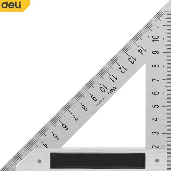 

Dijamin Awet Deli Penggaris Segitiga Siku Besi Tukang Triangle Ruler EDL33XXX