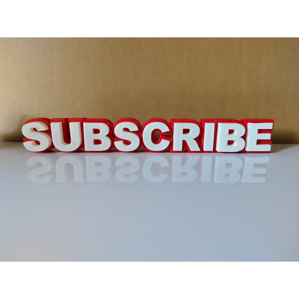 

Papan Nama Subscribe 3d sign letters spesial untuk para creator