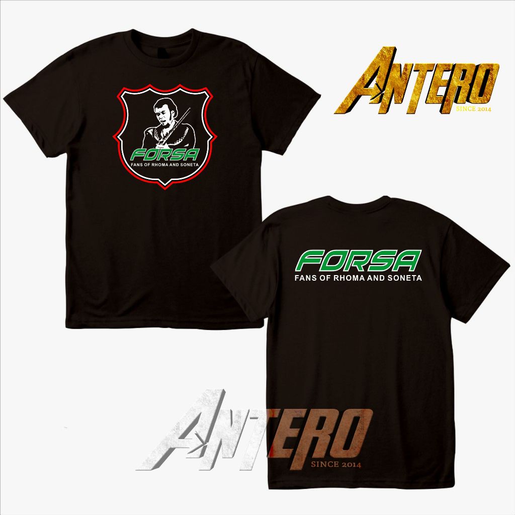 Kaos Distro Musik fans rhoma irama dan soneta forsa legend raja dangdut