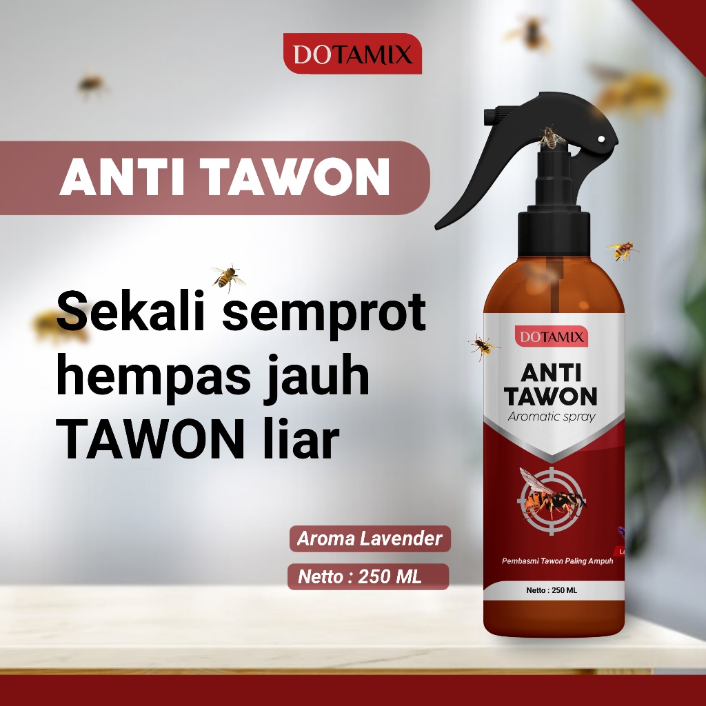 Dotamix - Spray Anti Tawon Pembasmi Tawon Pengusir tawon dan Lebah liar 250 ML, obat ampuh tawon , c