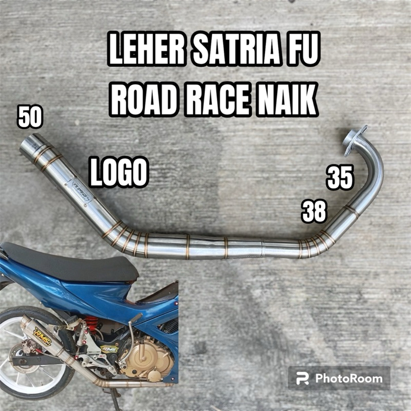 leher satria fu 150 road race naik ngacung dan std original RMS Muffler 35 38 50