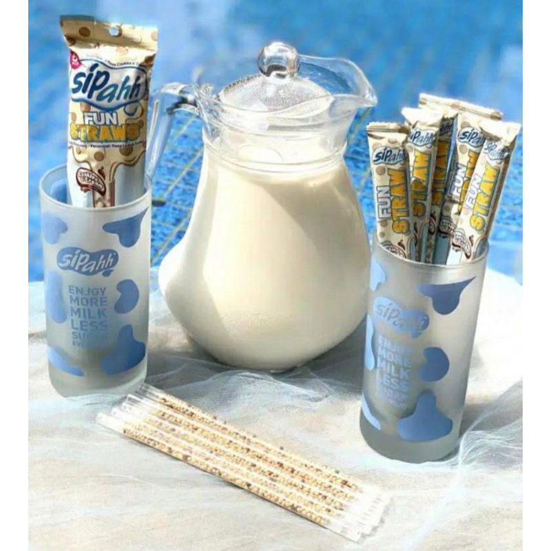 

Sipahh Fun straws 1 pack isi 5 pcs Cookies & Cream | Festive Frozen Food