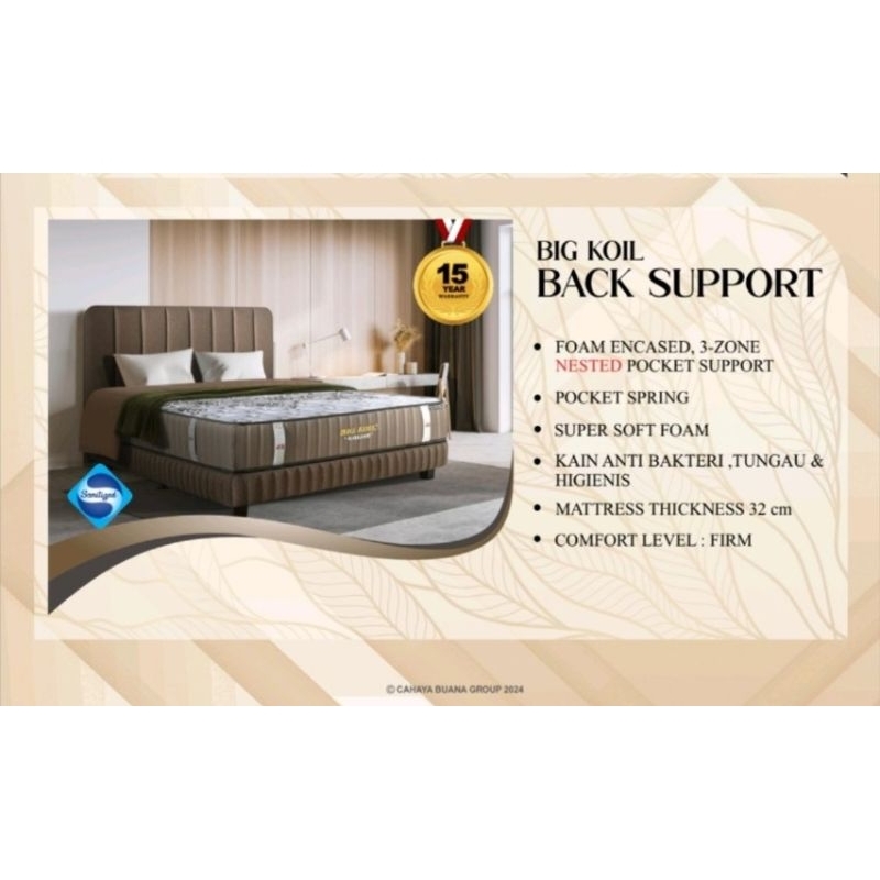 Springbed Bigkoil BACK SUPPORT