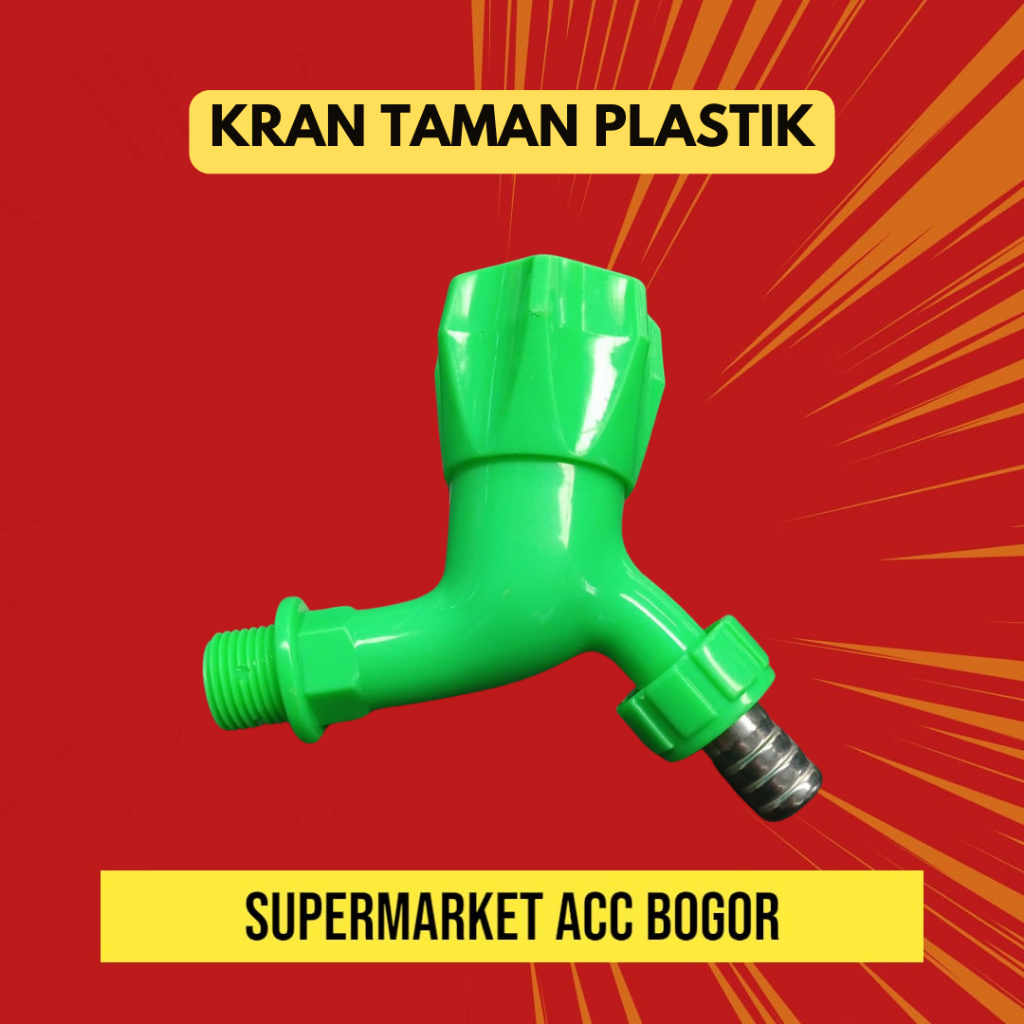 Kran Air Plastik - Kran Air Taman Plastik - Kran Tembok - Keran air