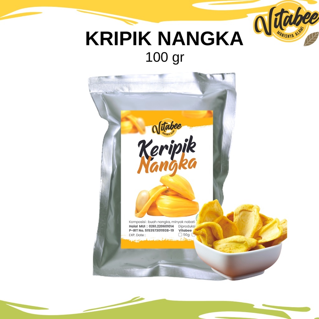 

Vitabee Keripik Kripik Buah Nangka 100 gram Khas Kota Malang -