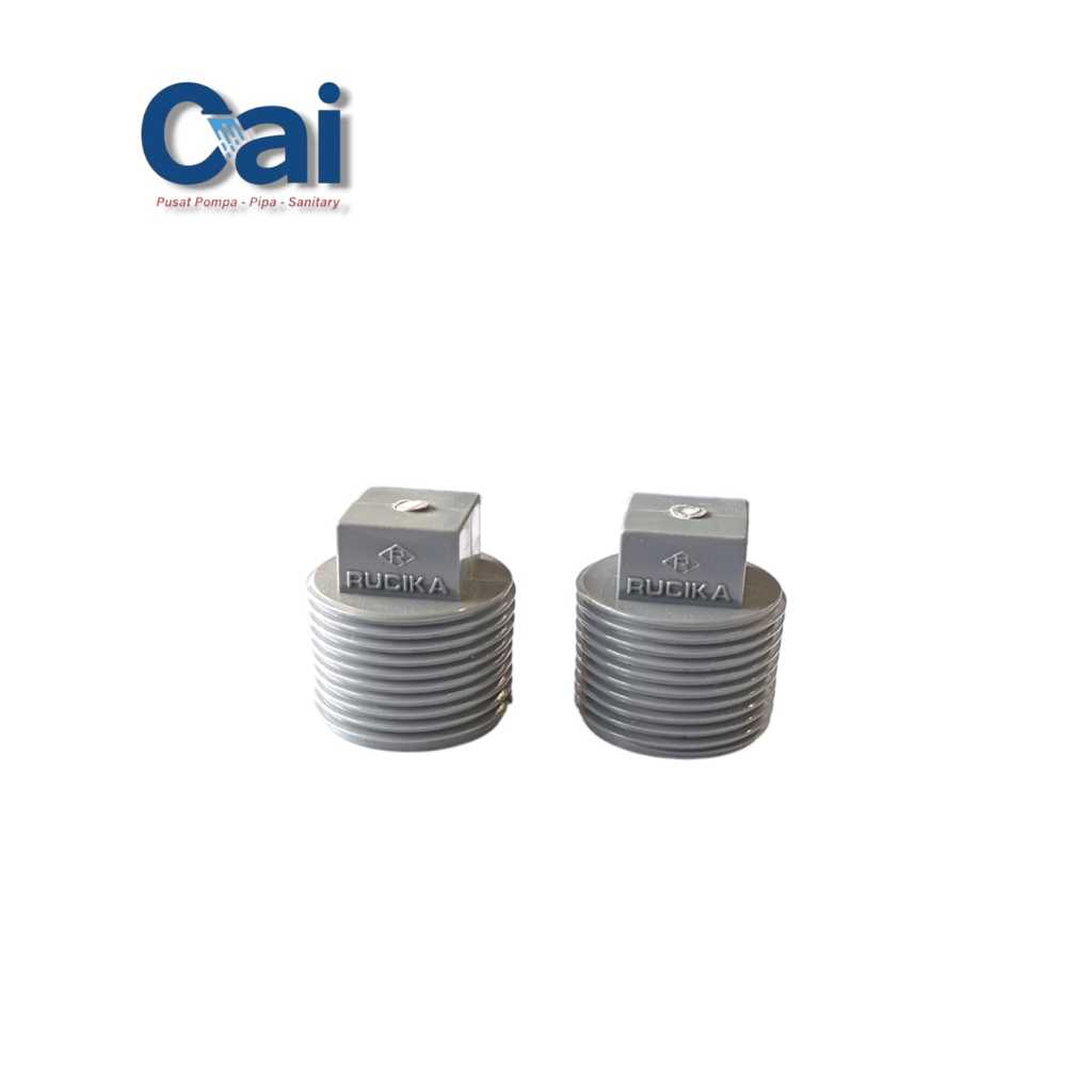 Plug - Tutup Sambungan Pipa - 3/4 Inch AW - Rucika
